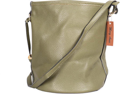 

Mary Anne Women Casual Green Leatherette Sling Bag