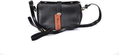 

Mary Anne Women Casual Black Leatherette Sling Bag