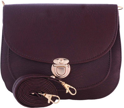 

Fristo Women Casual Purple PU Sling Bag
