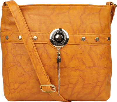 

MET CARE Women Evening/Party Tan PU Sling Bag