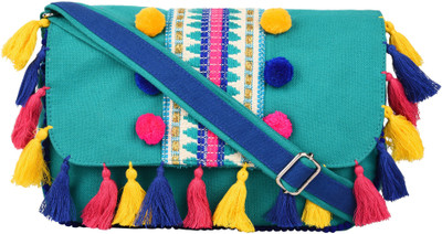 

Anekaant Women Casual Multicolor Canvas Sling Bag