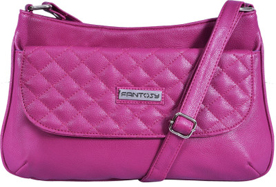 

Fantosy Women Casual Purple Leatherette Sling Bag