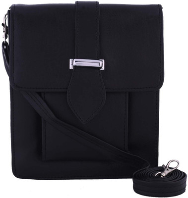 

Fristo Women Casual Black PU Sling Bag