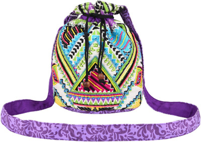 

Anekaant Women Casual Multicolor Canvas Sling Bag