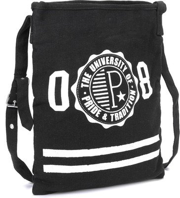 

People Women Black Canvas Sling Bag