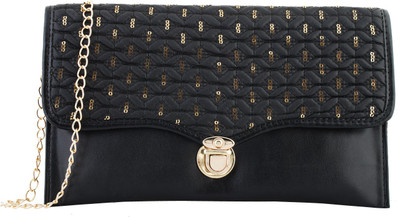 

Fristo Women Casual Black PU Sling Bag