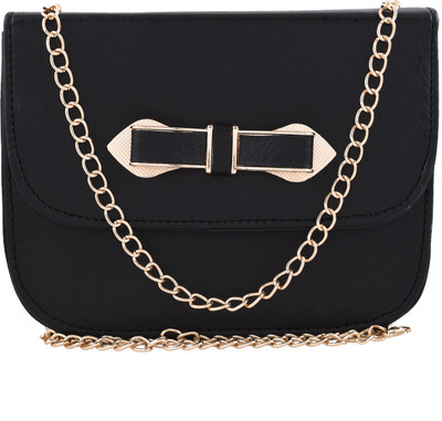 

Fristo Women Casual Black PU Sling Bag