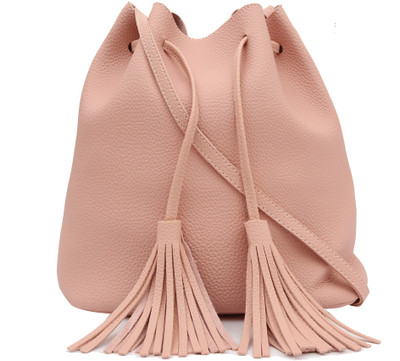 

Pepgirls Girls Casual Pink Leatherette Sling Bag
