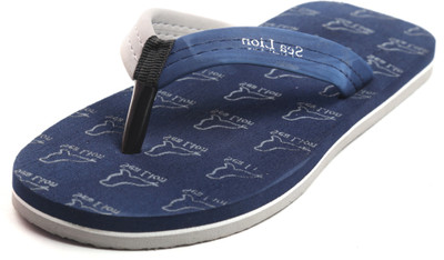 

Sea Lion Flip Flops, Navy::grey