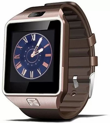 

Onskart DZ09 Brown Bluetooth, Sim, Memory Card Slot, Camera Fitness Tracker Smartwatch(Brown Strap Regular)