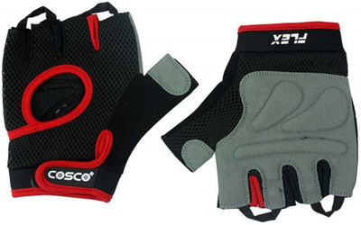 

Cosco Excercise Flex Gym & Fitness Gloves (, Multicolor, Black;red