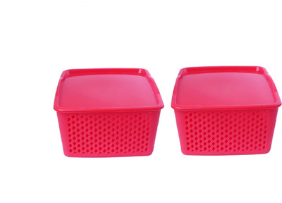 

CSM CSM Set of 2 red multipurpose baskets- Small Storage Basket(Pack of 2)