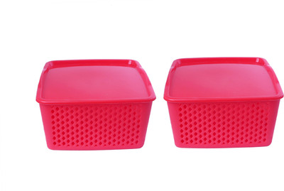

CSM CSM Set of 2 red multipurpose baskets-Big Storage Basket(Pack of 2)