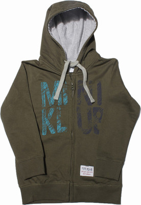 

FS Mini Klub Full Sleeve Printed Boys Sweatshirt, Olive