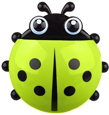 

ShopAis Insect Brush Holder Plastic Toothbrush Holder(Green, Wall Mount)