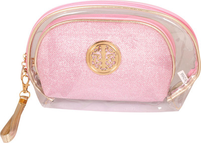 

PACSUN Cosmetic Pouch(Pink), Pink;transparent