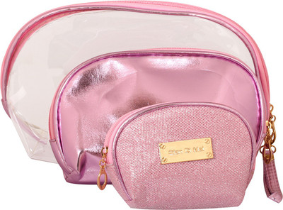 

PACSUN Cosmetic Pouch(Pink), Pink;transparent