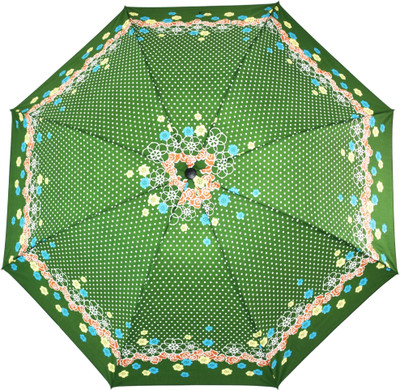 

Surpriam Green Polka Flower Umbrella(Green)