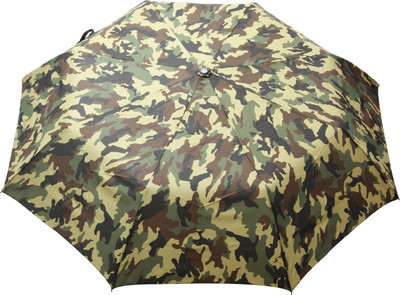 

FabSeasons Camouflage, Military and Camo Printed Automatic 3 Fold Umbrella(Green)