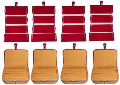 

Aadhya combo of ring & earring box pack of 8 Multipurpose Vanity Box(Multicolor)