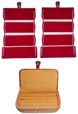 

Aadhya combo of ring & earring box pack of 3 Multipurpose Vanity Box(Multicolor)