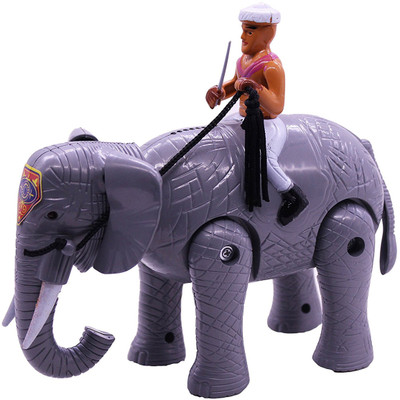 

Smiles Creation Amazing Elephant With Rider Toy For Kids(Multicolor)