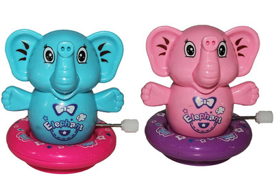 

Smiles Creation Key Operated Naughty Little Elephants Toys for Kids - Set of 2(Multicolor)