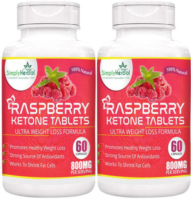 

Simply Herbal Garcinia Cambogia + Raspberry Ketone + Green Tea Extract 800Mg 60 Capsules (Extract Hca)Weight Loss Suppliment(120 No)