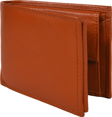 

Bizarre Kraftz Men Tan Genuine Leather Wallet(9 Card Slots)