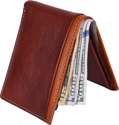 

Accezory Men Maroon Genuine Leather Wallet(7 Card Slots), Maroon;tan
