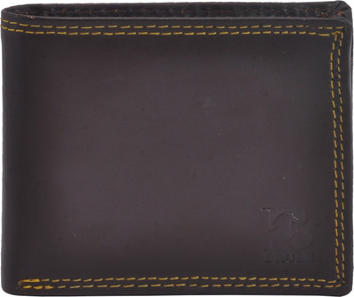 

BRULE Men Brown Genuine Leather Wallet(6 Card Slots)