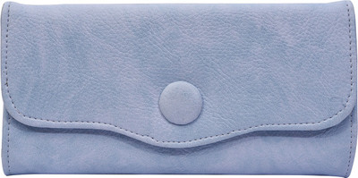 

Fristo Women Blue Artificial Leather Wallet(9 Card Slots), Sky blue