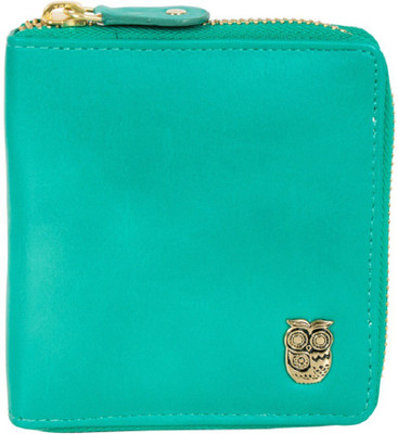Chumbak Women Green Fabric Wallet(4 Card Slots), Teal