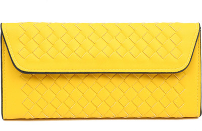 

Pepgirls Girls Yellow Artificial Leather Wrist Wallet(6 Card Slots)