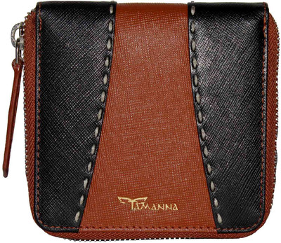

Tamanna Men Black, Tan Genuine Leather Wallet(8 Card Slots)