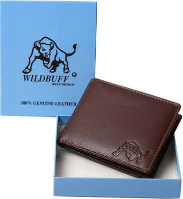 

Wild Buff Men Casual Brown Genuine Leather Wallet(7 Card Slots), Brown-10
