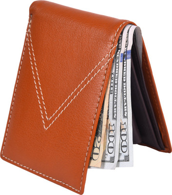 

Accezory Men Tan Genuine Leather Wallet(3 Card Slots)