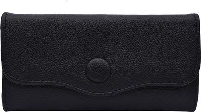 

Fristo Women Black Artificial Leather Wallet(9 Card Slots)