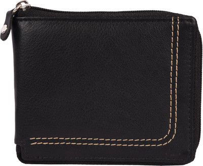 

Accezory Men Black Genuine Leather Wallet(5 Card Slots)