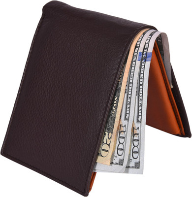 

Accezory Men Brown Genuine Leather Wallet(6 Card Slots), Brown;tan_1