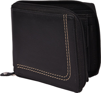 

Shockyfi Men Black Genuine Leather Wallet(6 Card Slots)