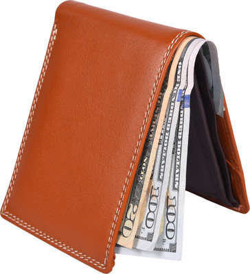 

Accezory Men Tan Genuine Leather Wallet(8 Card Slots), Tan;brown