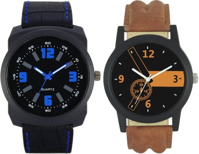 Shivam Retail Stylish Black And Brown32 Professional Look Combo Analog Watch  - For Men   Watches  (Shivam Retail)