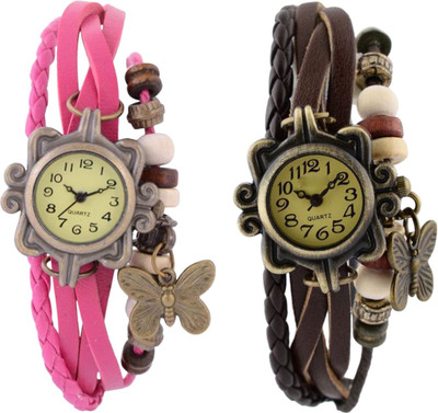 View BROSIS DEAL Combo-dori-Pink-Brown Watch  - For Women Wrist Watches Price Online(brosis deal)