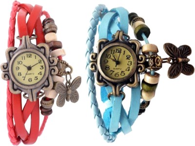 BROSIS DEAL Combo-dori-Red-Sky Blue Watch  - For Women   Watches  (brosis deal)
