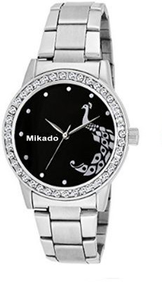 

Mikado Beautiful Black Dial Analog watch for men and Girls Watch - For Women