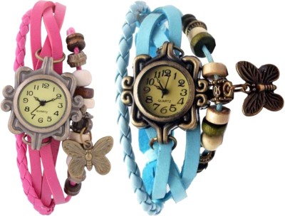 BROSIS DEAL Combo-dori-Pink-Sky Blue Watch  - For Women   Watches  (brosis deal)