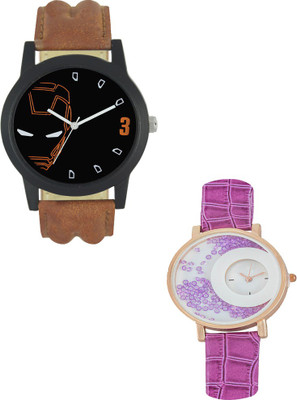 

SRK ENTERPRISE Muticolor Couple With Stylish And Designer Dial 033 Watch - For Men & Women