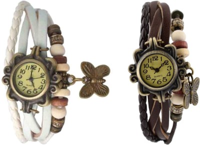 BROSIS DEAL Combo-dori-White-Brown Watch  - For Women   Watches  (brosis deal)