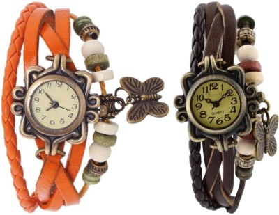 BROSIS DEAL Combo-dori-Orange-Brown Watch  - For Women   Watches  (brosis deal)